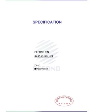 PDF Belge Kapağı - Mavi LED 2.8x3.5x0.65mm 3.4V 0.3W PLCC-2 3030 Bitki Yetiştirme Veri Sayfası Kılavuzu