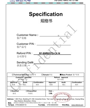 Kulit Dokumen PDF - LED Biru PLCC-2 2.8x3.5x0.8mm - Voltan Hadapan 3.2V - Kuasa 228mW - Panjang Gelombang Dominan 469nm