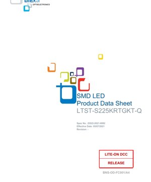 جلد سند PDF - دیتاشیت LED SMD دو رنگ LTST-S225KRTGKT-Q - نگاه جانبی (قرمز/سبز) - سند فنی فارسی