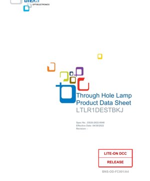Kifuniko cha Hati ya PDF - LTLR1DESTBKJ - Maelezo ya Taa ya LED ya Aina ya T-1 Kupitia Shimo - Rangi ya Bluu na Njano - 3.2V/2.1V - 70mW/75mW - Waraka wa Kiufundi wa Kiswahili