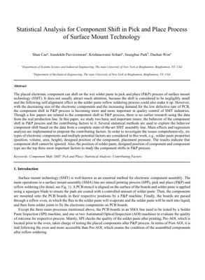 PDF文書カバー - SMT実装工程における部品シフトの統計的分析